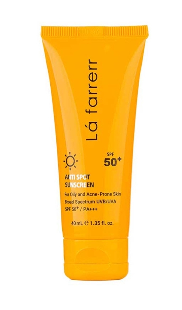 ضد آفتاب بی رنگ و ضد لک لافارر مناسب پوست چرب و آکنه دار با SPF50 حجم 40 میلی لیتر