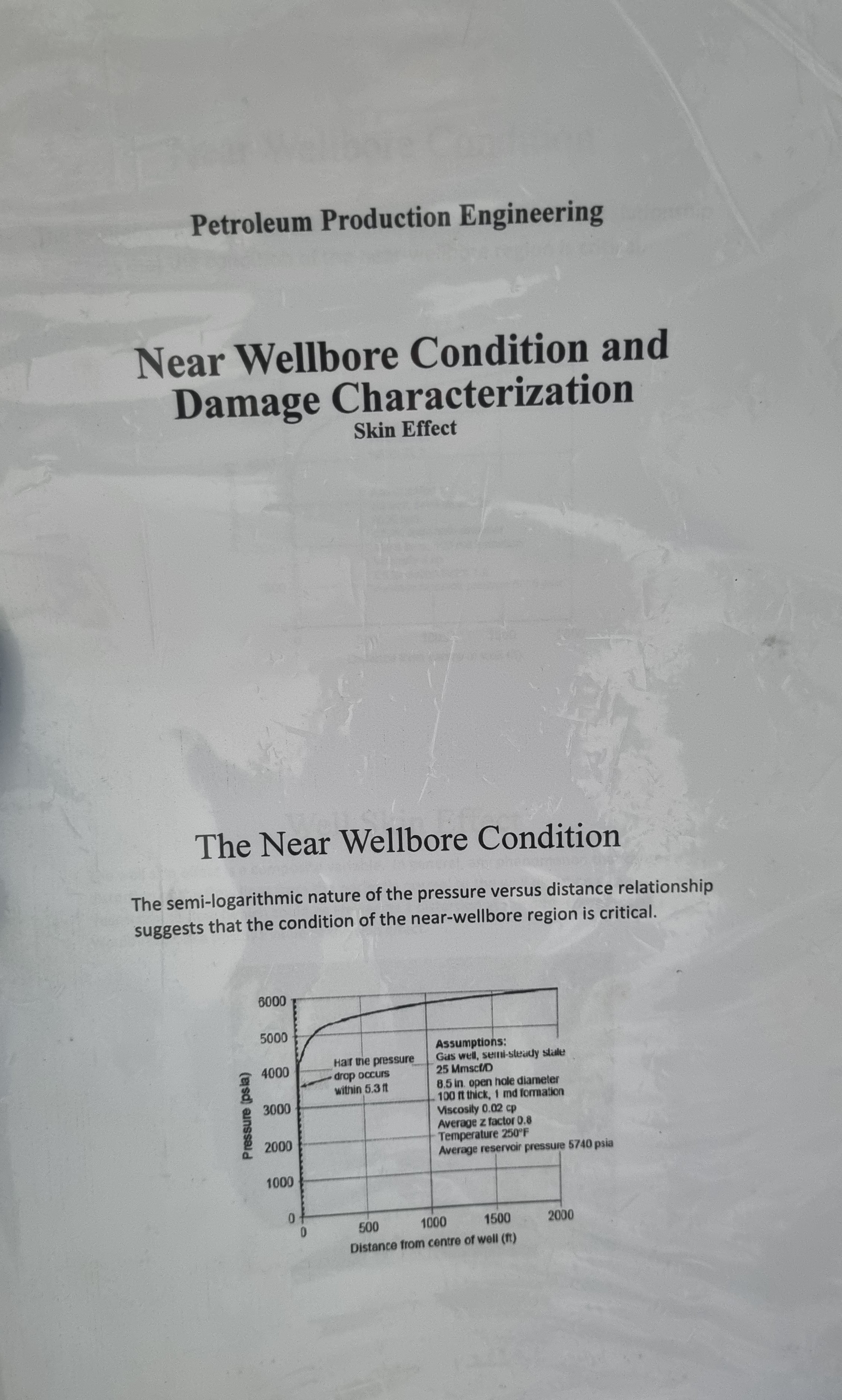 جزوه near wellbore condition and damage characterization