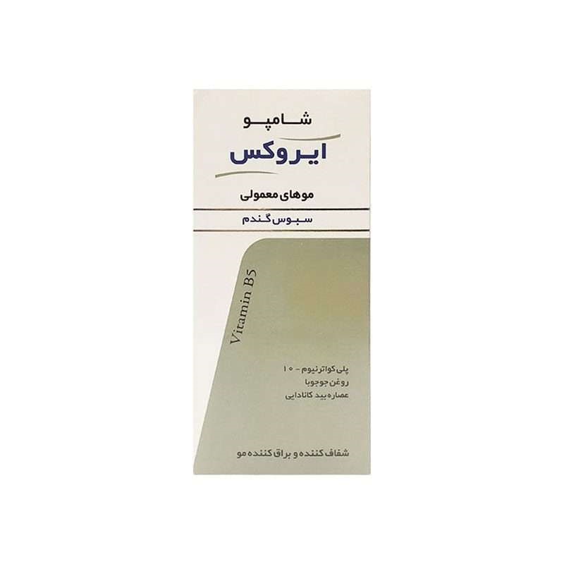شامپو ایروکس سبوس گندم حجم 200 میلی لیتر