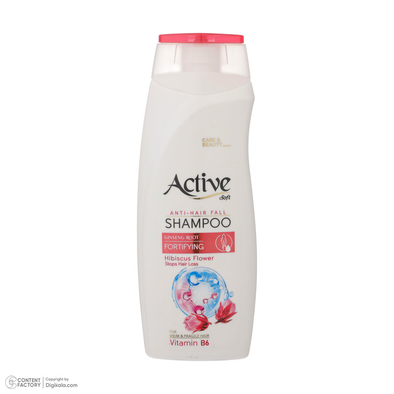 شامپو تقویت کننده مو اکتیو مدل Hibiscus Flower حجم 350 میلی لیتر
